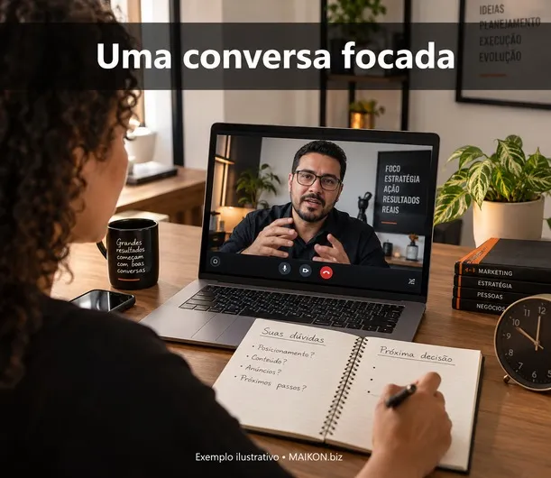 Mentoria de Marketing Digital: Reunião Online de até 60 Minutos