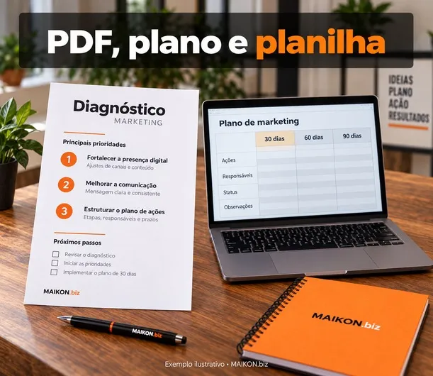 Diagnóstico de Marketing com Plano de Ação de 90 Dias