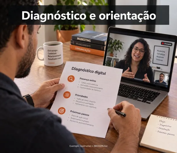 Consultoria de Marketing Digital com Diagnóstico e Videochamada