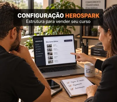 Configuração HeroSpark para Lançamento de Cursos e Infoprodutos