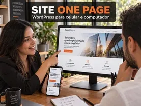 Criação de Site One Page em WordPress para Celular e Computador