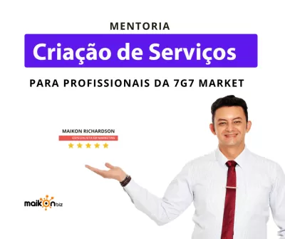 Mentoria para criação de serviços na 7g7 Market